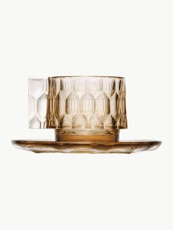 Koffiekopjes met schoteltjes Jellies met structuurpatroon, 4 stuks^Kartell Sale