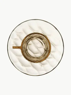 Koffiekopjes met schoteltjes Jellies met structuurpatroon, 4 stuks^Kartell Sale