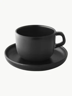 Koffiekopjes Nordic Kitchen met schoteltjes, 4 stuks^Eva Solo Outlet