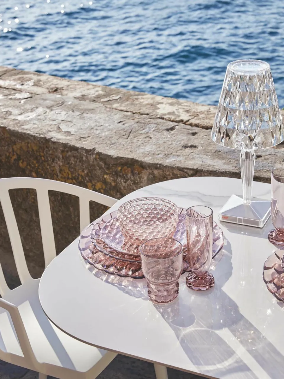 Kommen Jellies met structuurpatroon, 4 stuks^Kartell Best
