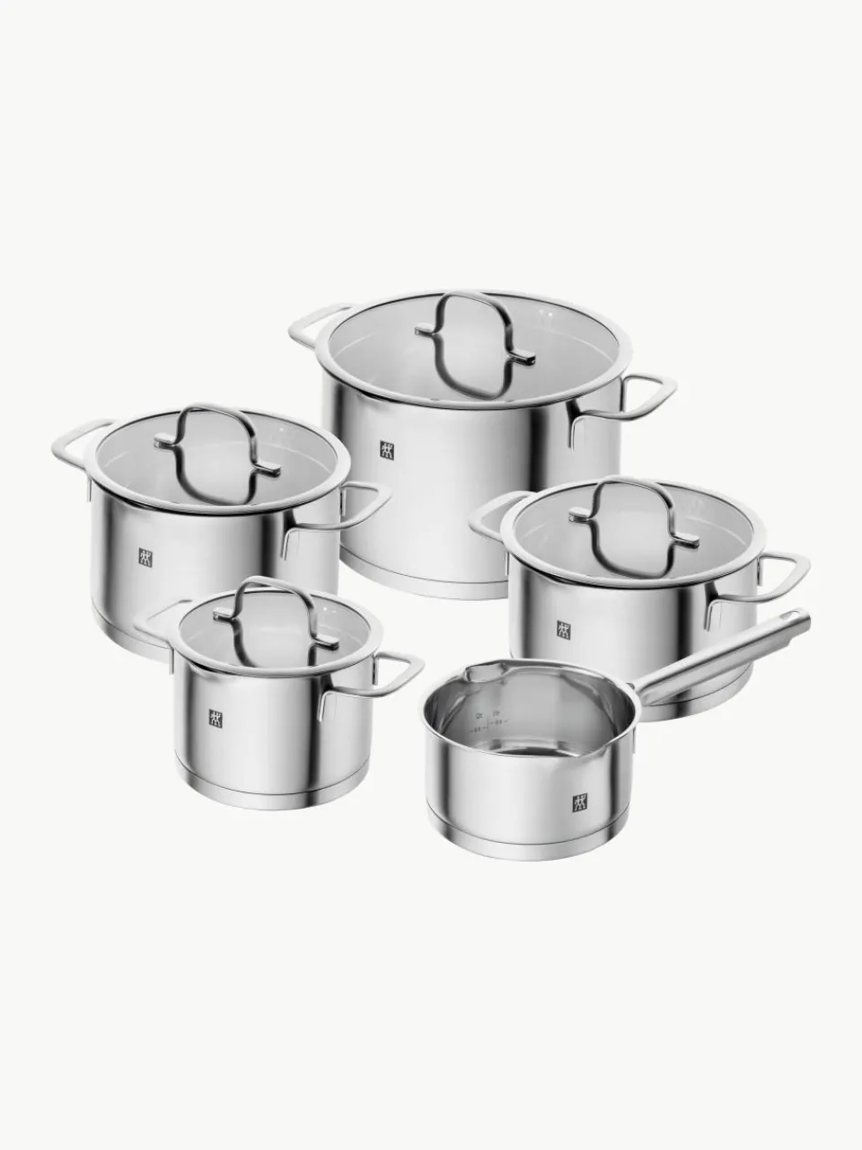 Kookpannen TrueFlow van edelstaal, set van 5^ZWILLING New