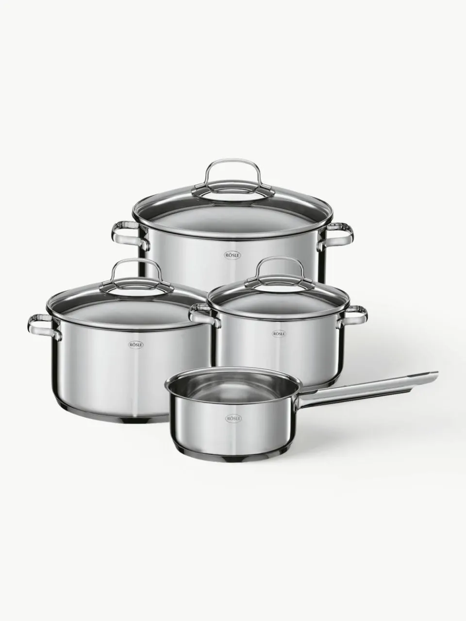 Kookpotten Elegance van RVS, set van 4^RÖSLE Hot
