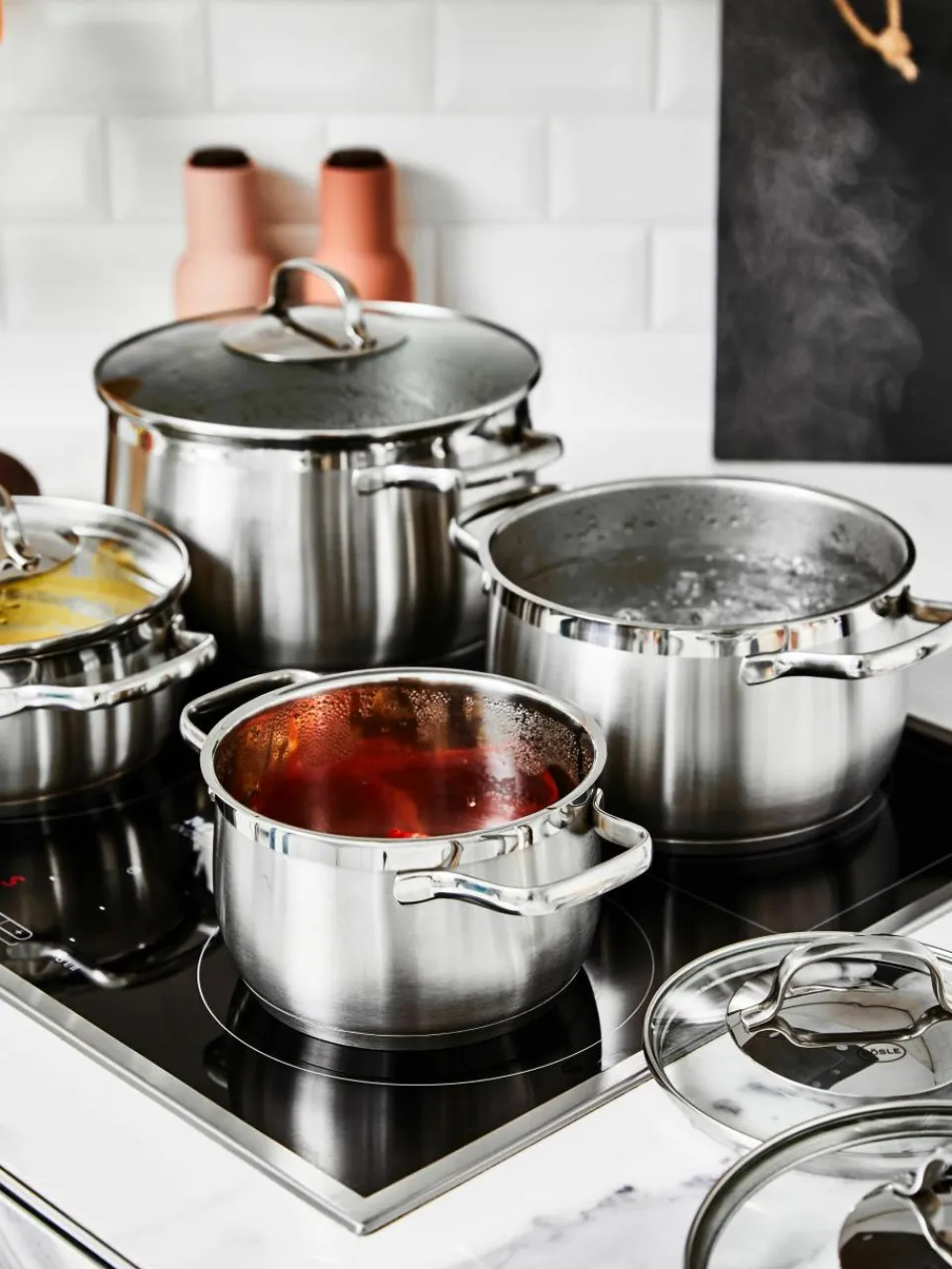Kookpotten Elegance van RVS, set van 4^RÖSLE Hot