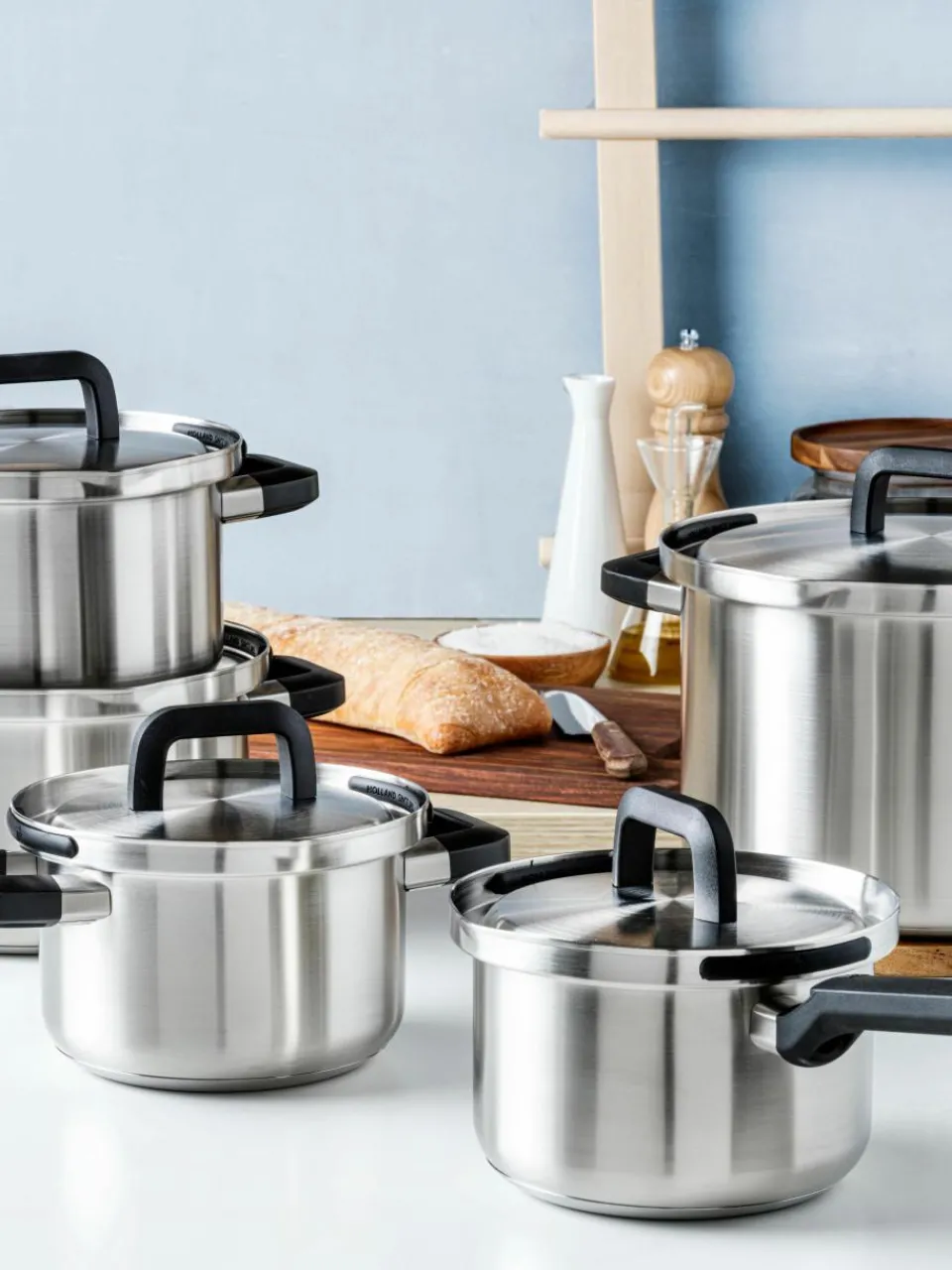 Kookset Q-Linair met antiaanbaklaag, 5-delig^BK Clearance