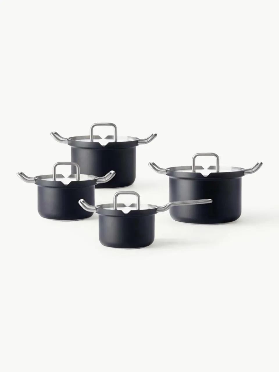 Kookset Q-Linair van RVS, 4-delig^BK New