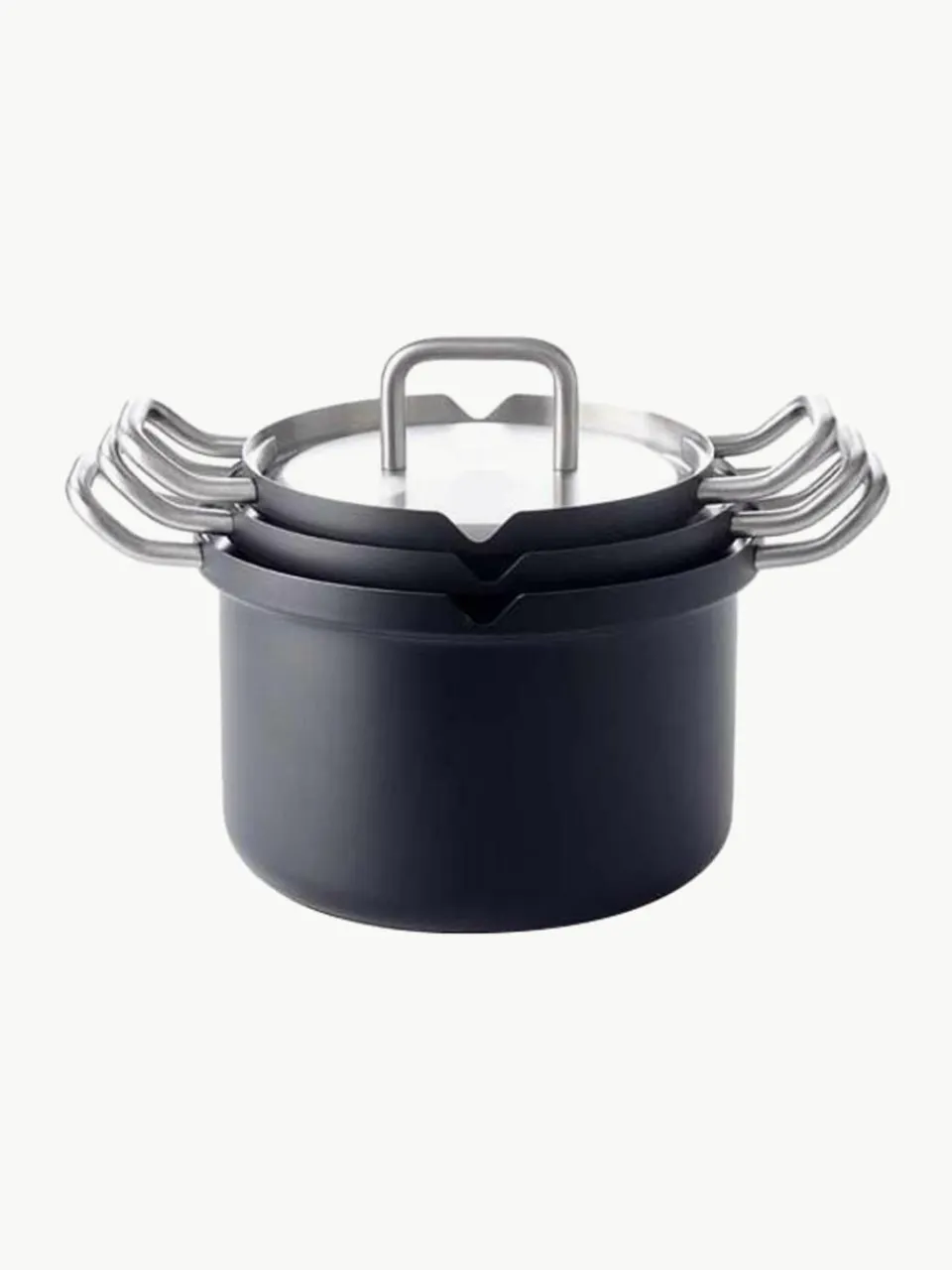 Kookset Q-Linair van RVS, 4-delig^BK New