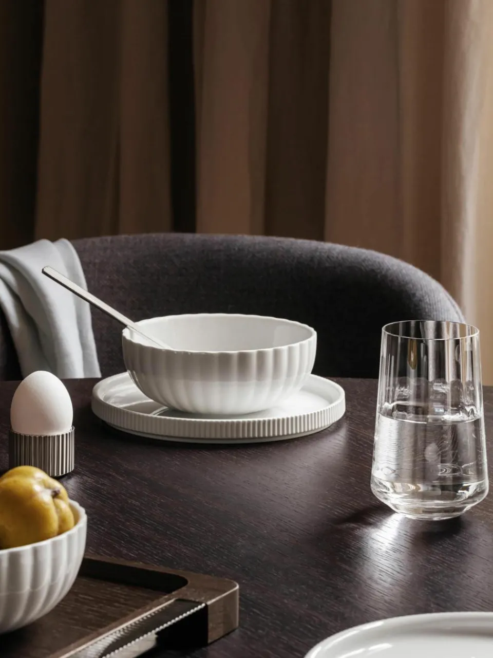 Kristalglazen waterglazen Bernadotte met groefstructuur, 6 stuks^GEORG JENSEN Fashion