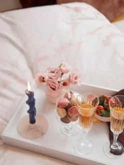 Kristallen champagneglazen Timeless met groefreliëf, 6 stuks^RCR Outlet
