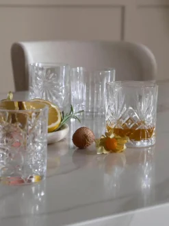 Kristallen glazen Bichiera met reliëf, set van 4^RCR Hot