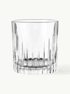 Kristallen glazen Timeless met groefreliëf, 6 stuks^RCR Clearance