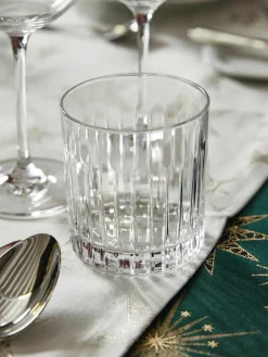 Kristallen glazen Timeless met groefreliëf, 6 stuks^RCR Clearance