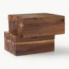 Kruidendoosjes Wood van acaciahout, set van 7^knIndustrie Fashion