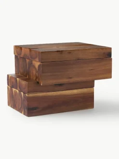 Kruidendoosjes Wood van acaciahout, set van 7^knIndustrie Fashion