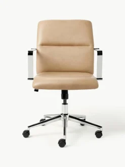 Kunstlederen bureaustoel Reto met armleuning, in hoogte verstelbaar^Westwing Collection New