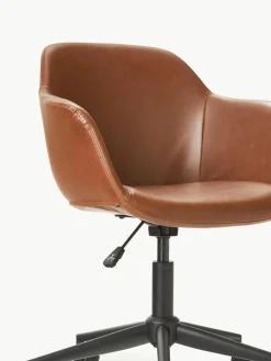 Kunstleren bureaustoel Fiji met smalle zitvlak^Westwing Collection Discount