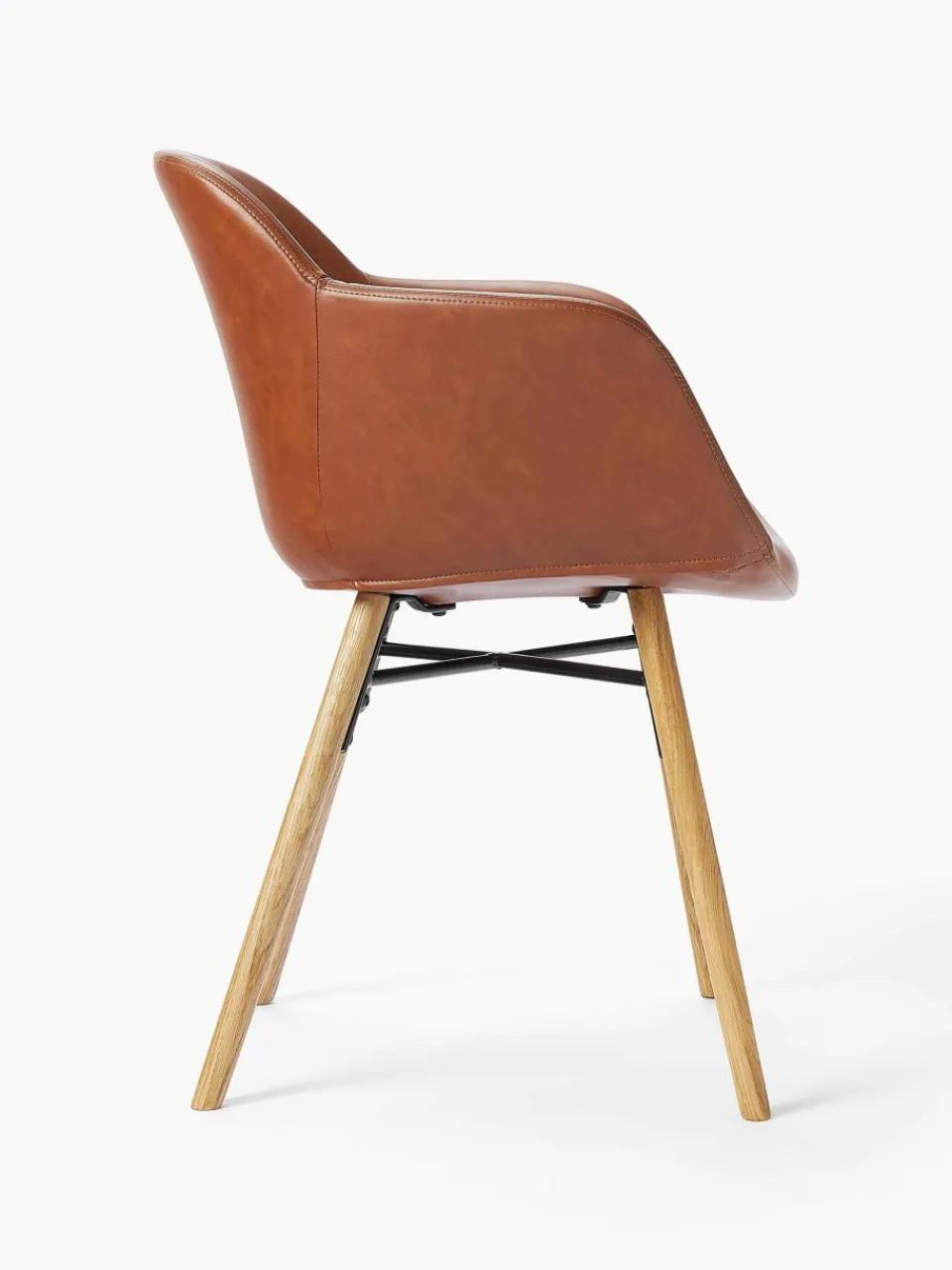 Kunstleren fauteuil Fiji met smalle zitvlak^Westwing Collection Best