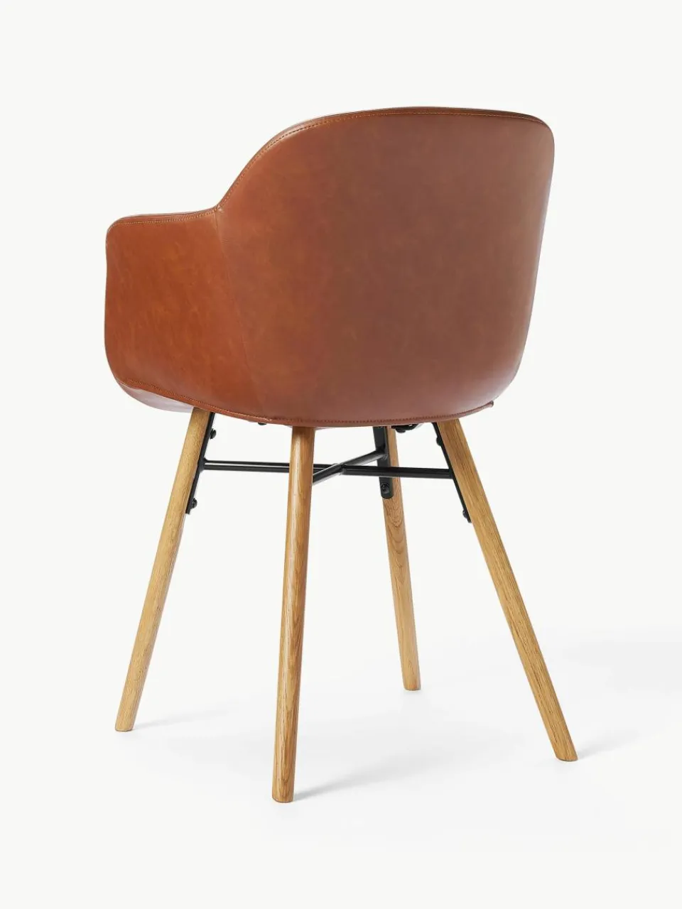 Kunstleren fauteuil Fiji met smalle zitvlak^Westwing Collection Best