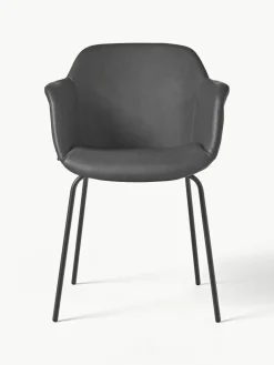 Kunstleren fauteuil Fiji met smalle zitvlak^Westwing Collection New