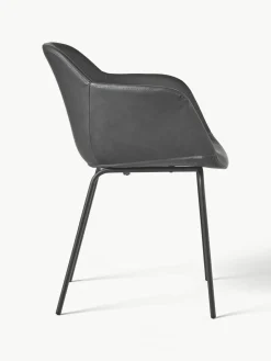 Kunstleren fauteuil Fiji met smalle zitvlak^Westwing Collection New