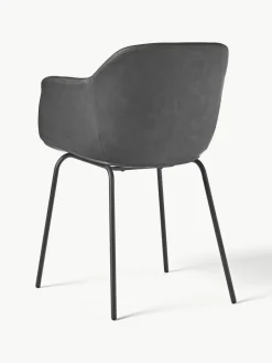 Kunstleren fauteuil Fiji met smalle zitvlak^Westwing Collection New