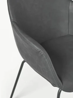 Kunstleren fauteuil Fiji met smalle zitvlak^Westwing Collection New