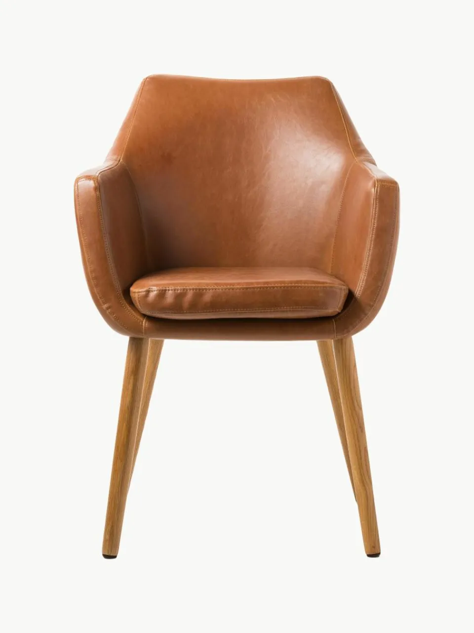 Kunstleren fauteuil Nora met houten poten^Westwing Best