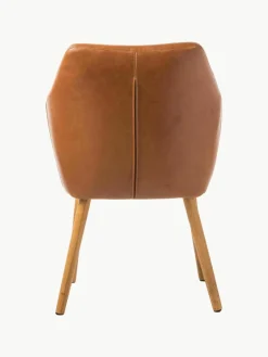 Kunstleren fauteuil Nora met houten poten^Westwing Best