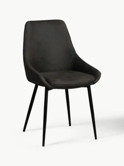 Kunstleren gestoffeerde stoelen Sierra, 2 stuks^Rowico Outlet