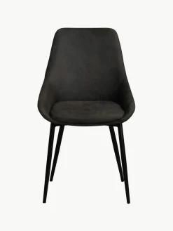 Kunstleren gestoffeerde stoelen Sierra, 2 stuks^Rowico Outlet