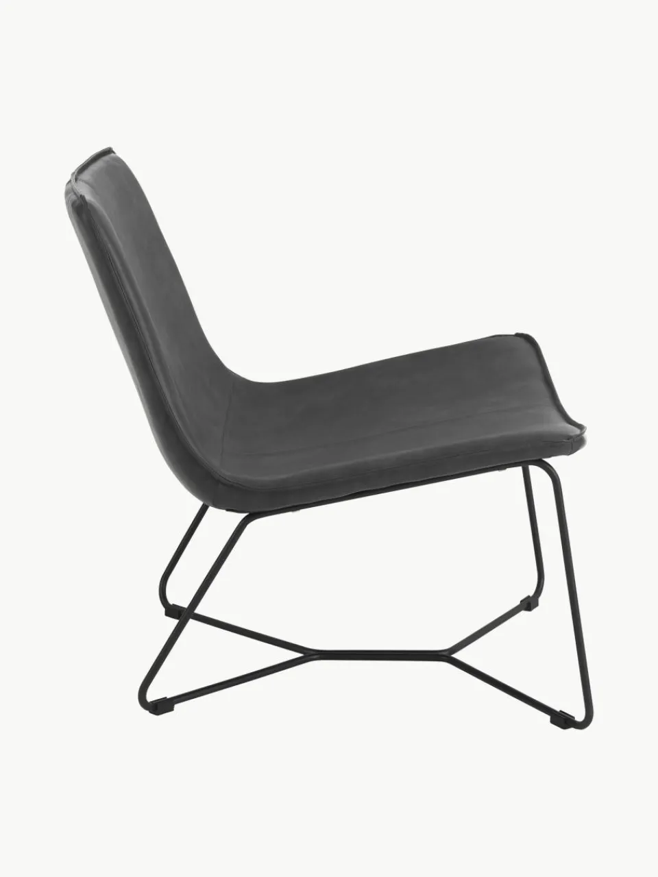 Kunstleren lounge fauteuil Barrel^Ellos Home New