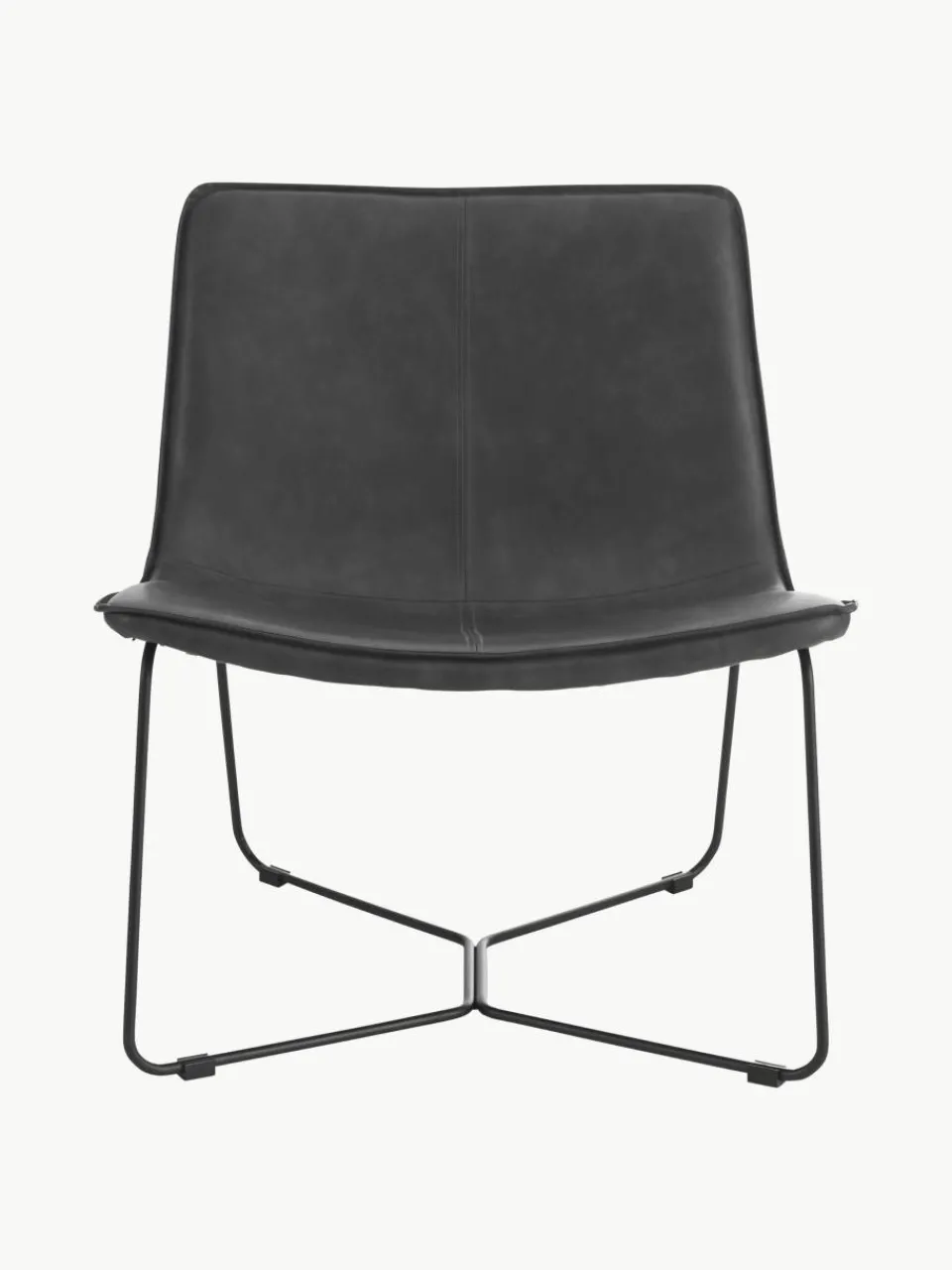 Kunstleren lounge fauteuil Barrel^Ellos Home New