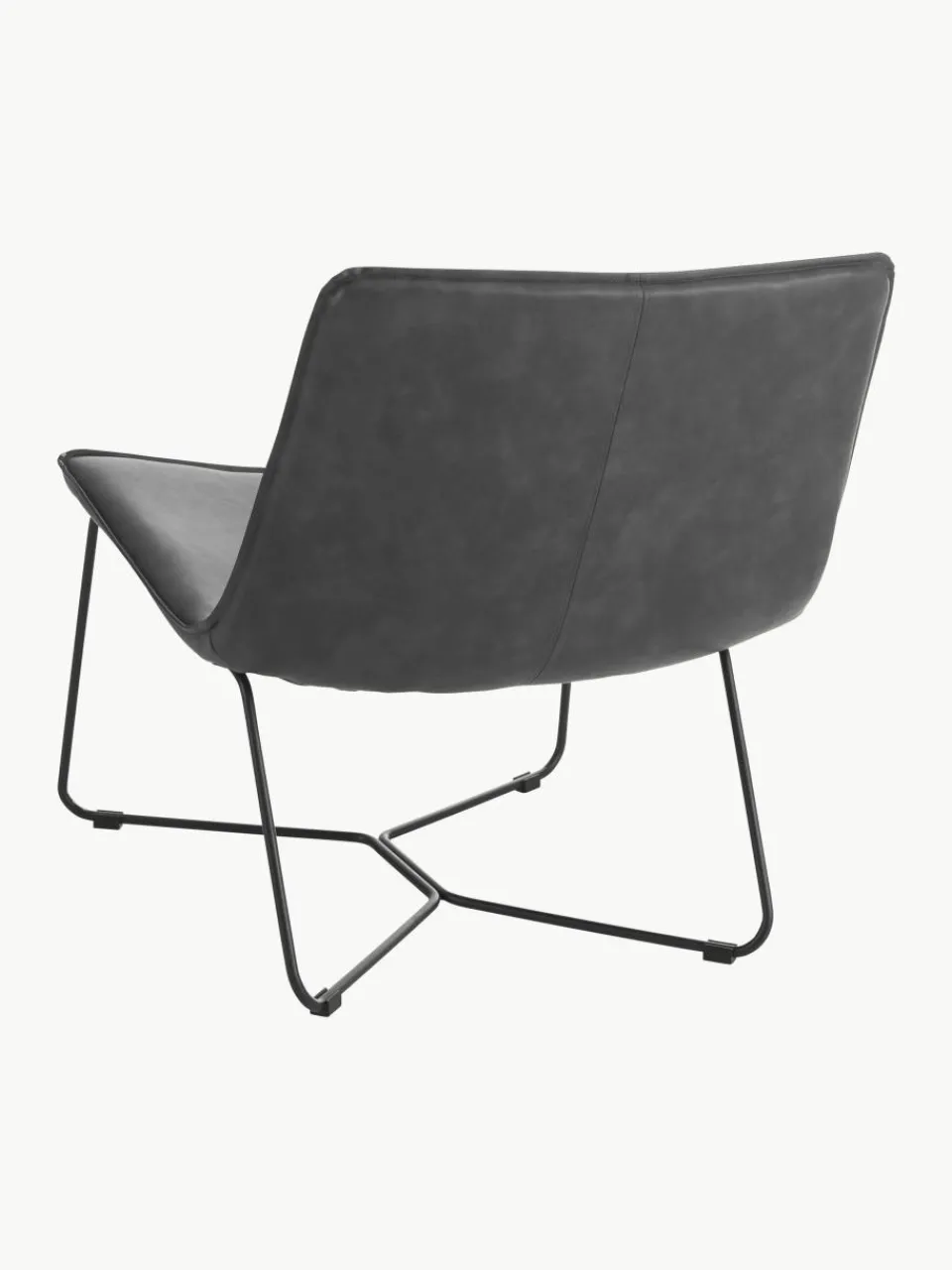 Kunstleren lounge fauteuil Barrel^Ellos Home New