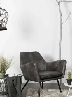 Kunstleren loungefauteuil Bon^Westwing Fashion