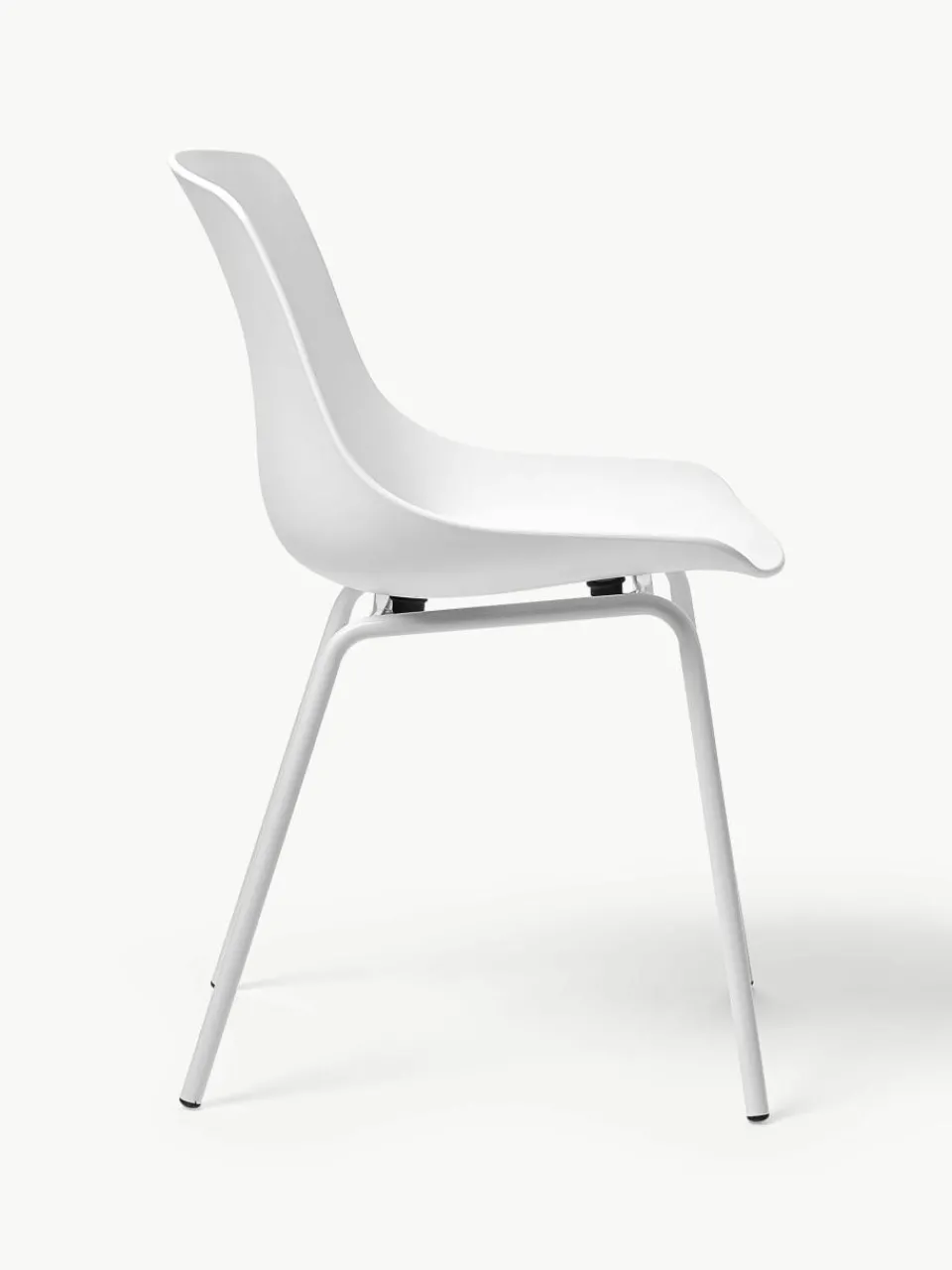 Kunststoffen stoelen Dave met metalen poten, 2 stuks^Westwing Collection Best