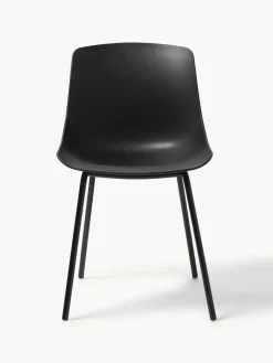 Kunststoffen stoelen Dave met metalen poten, 2 stuks^Westwing Collection Outlet