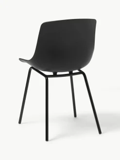 Kunststoffen stoelen Dave met metalen poten, 2 stuks^Westwing Collection Outlet