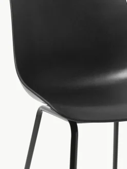 Kunststoffen stoelen Dave met metalen poten, 2 stuks^Westwing Collection Outlet