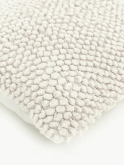 Kussenhoes Indi met gestructureerde oppervlak in crèmewit^Westwing Collection Outlet