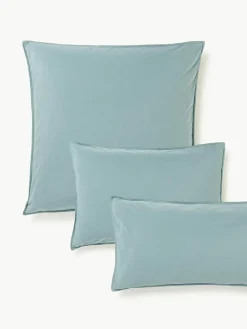 Kussenhoes van gewassen perkalkatoen Debbie^Westwing Collection Discount