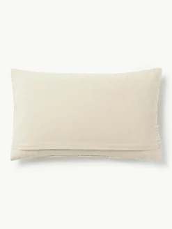 Kussenhoes Whatever met geborduurde tekst^Westwing Collection Hot