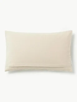 Kussenhoes Whatever met geborduurde tekst^Westwing Collection Hot