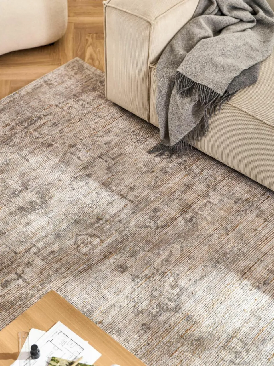 Laagpolig vloerkleed Alisha^Westwing Collection Outlet
