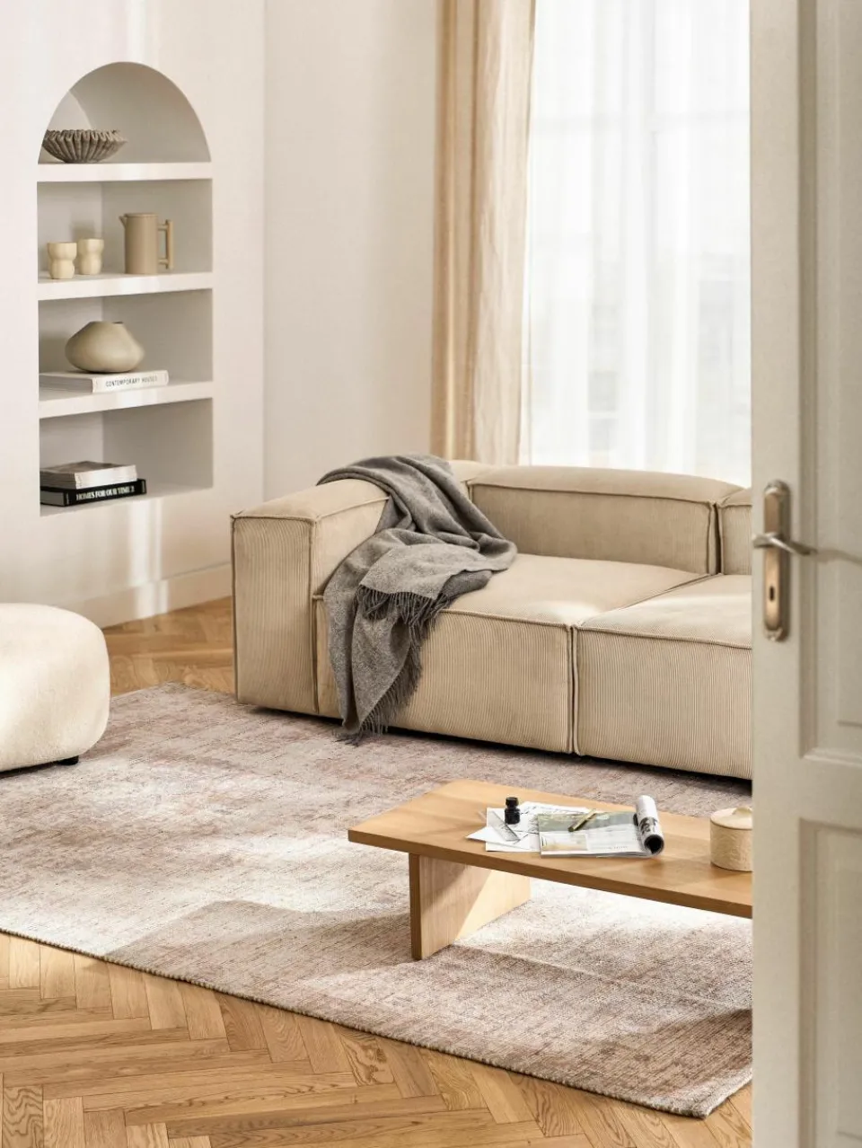 Laagpolig vloerkleed Alisha^Westwing Collection Online