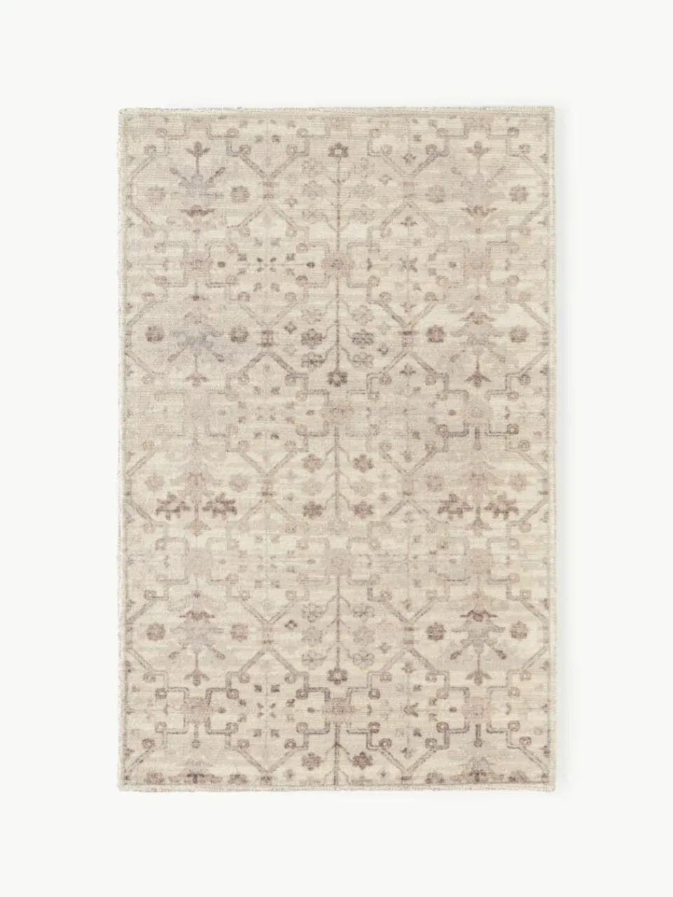 Laagpolig vloerkleed Rosalie met ornamenten, handgeweven^Westwing Collection Hot