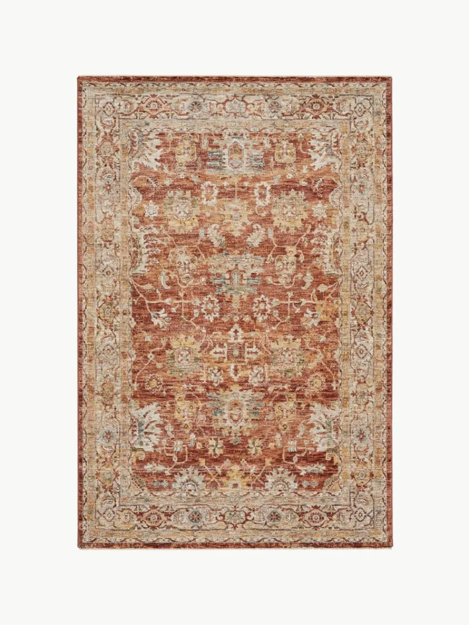 Laagpolig vloerkleed Sahar met meanderpatroon^Rama Carpets Best