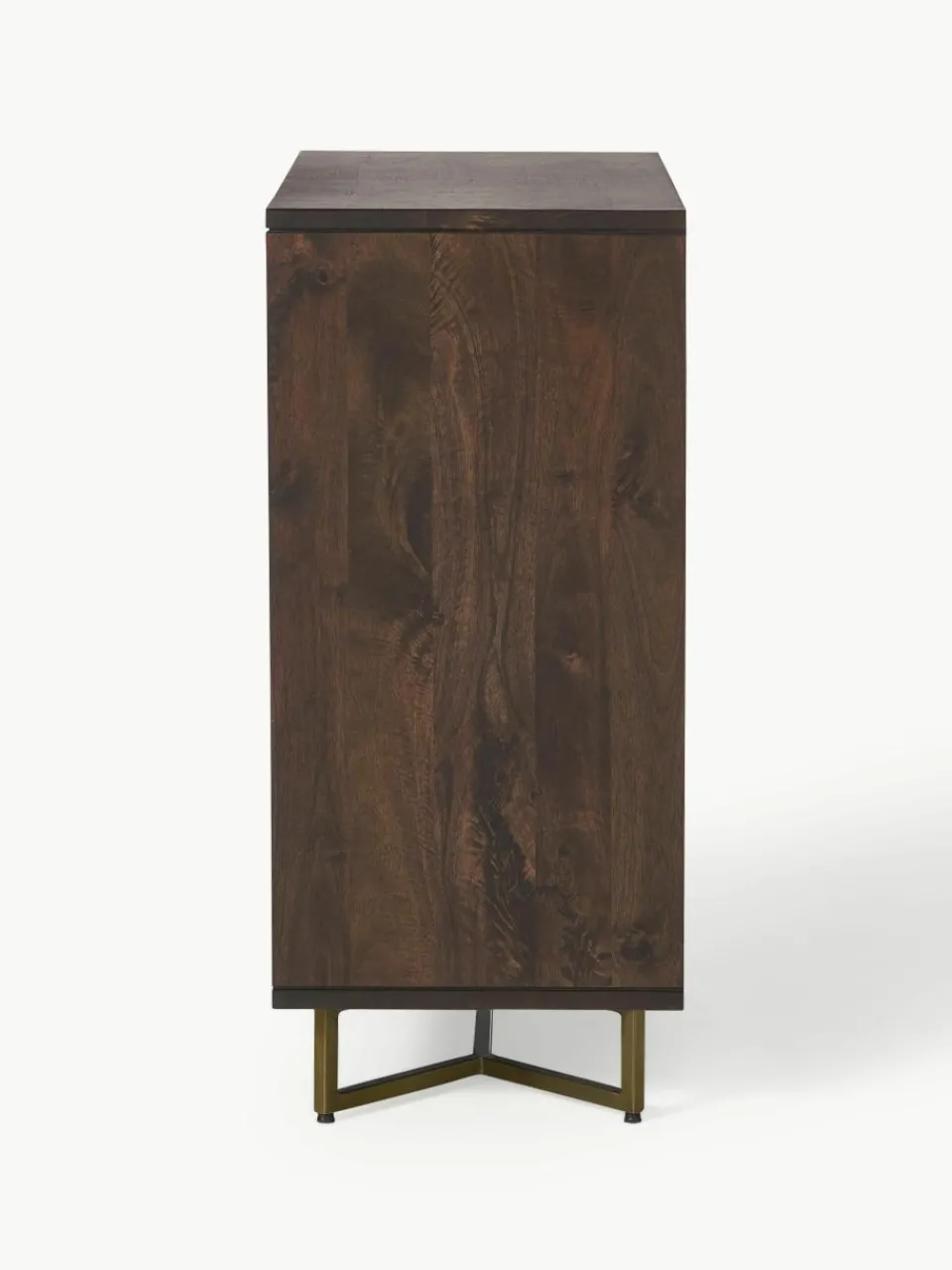 Ladekast Luca van mangohout met visgraat-patroon^Westwing Collection Discount