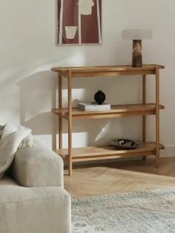Lage houten wandkast Libby^Westwing Collection Outlet