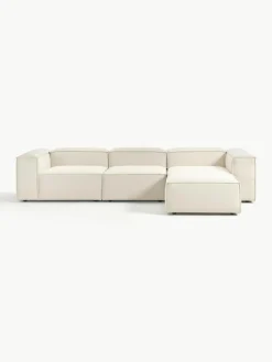 Lennon modulaire bank (4-zits) met poef (links/rechts)^Westwing Collection Fashion