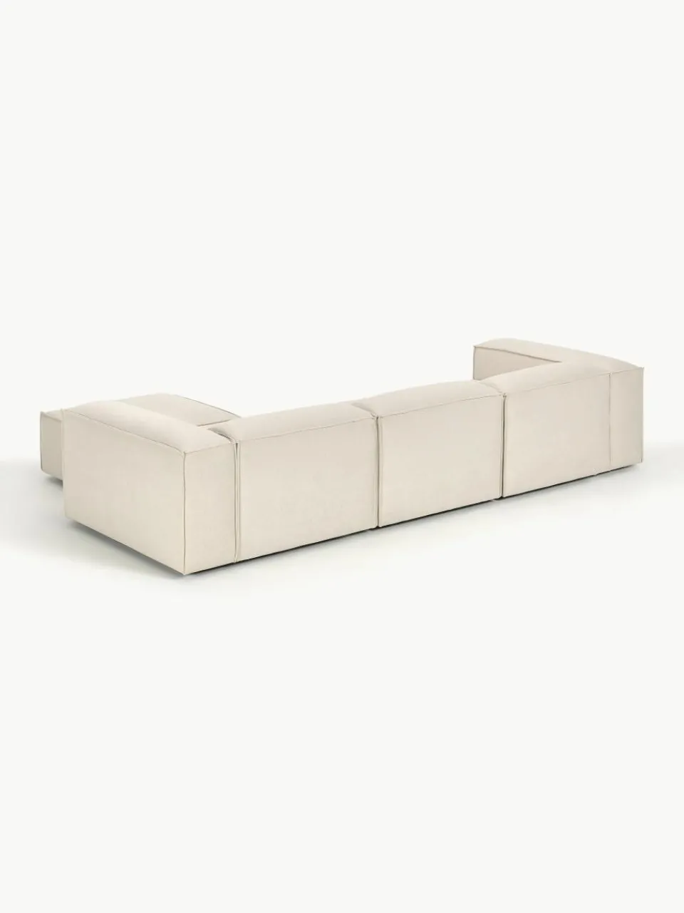 Lennon modulaire bank (4-zits) met poef (links/rechts)^Westwing Collection Fashion