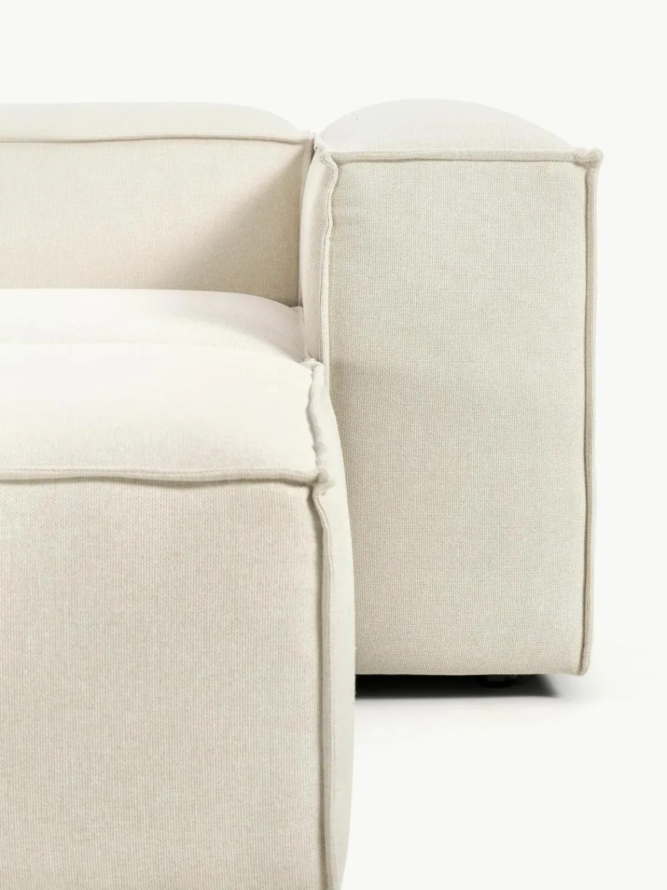 Lennon modulaire bank (4-zits) met poef (links/rechts)^Westwing Collection Fashion